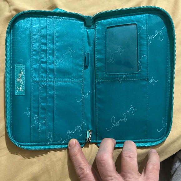 Vera Bradley Turquoise and Lime Wallet - Picture 6 of 6